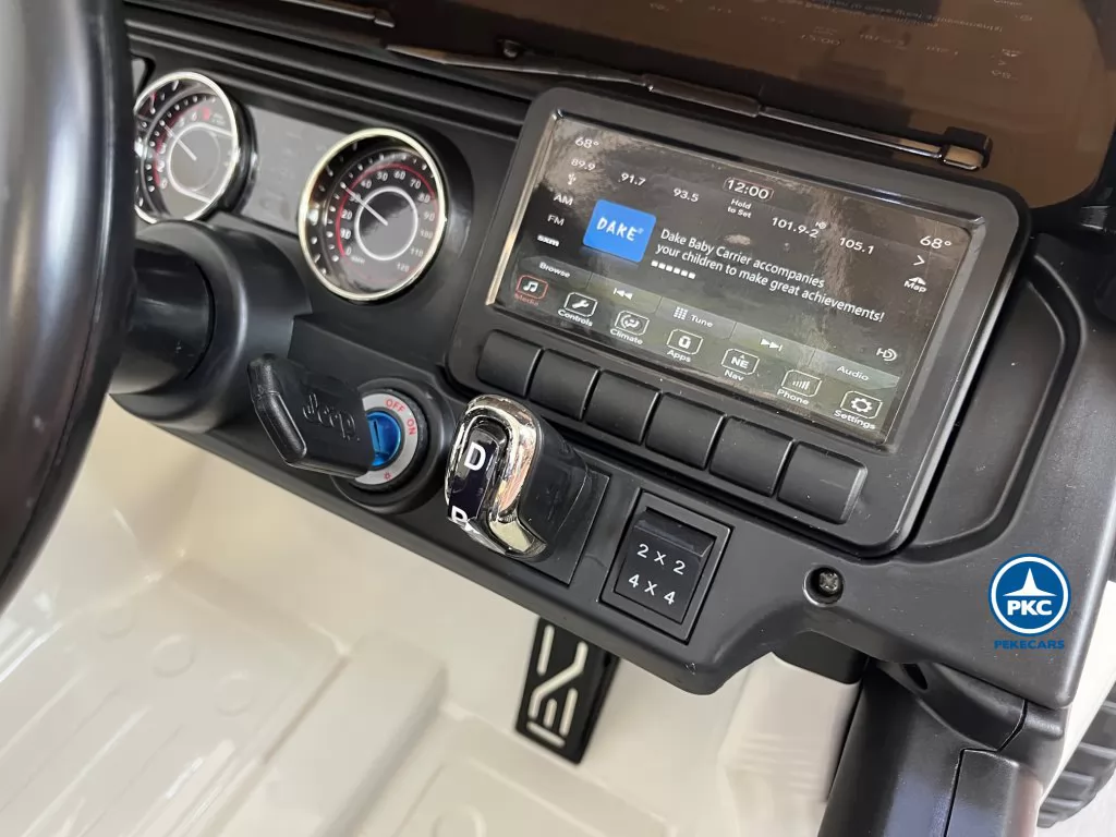 Jeep wrangler Rubicon 12V Blanco salpicadero