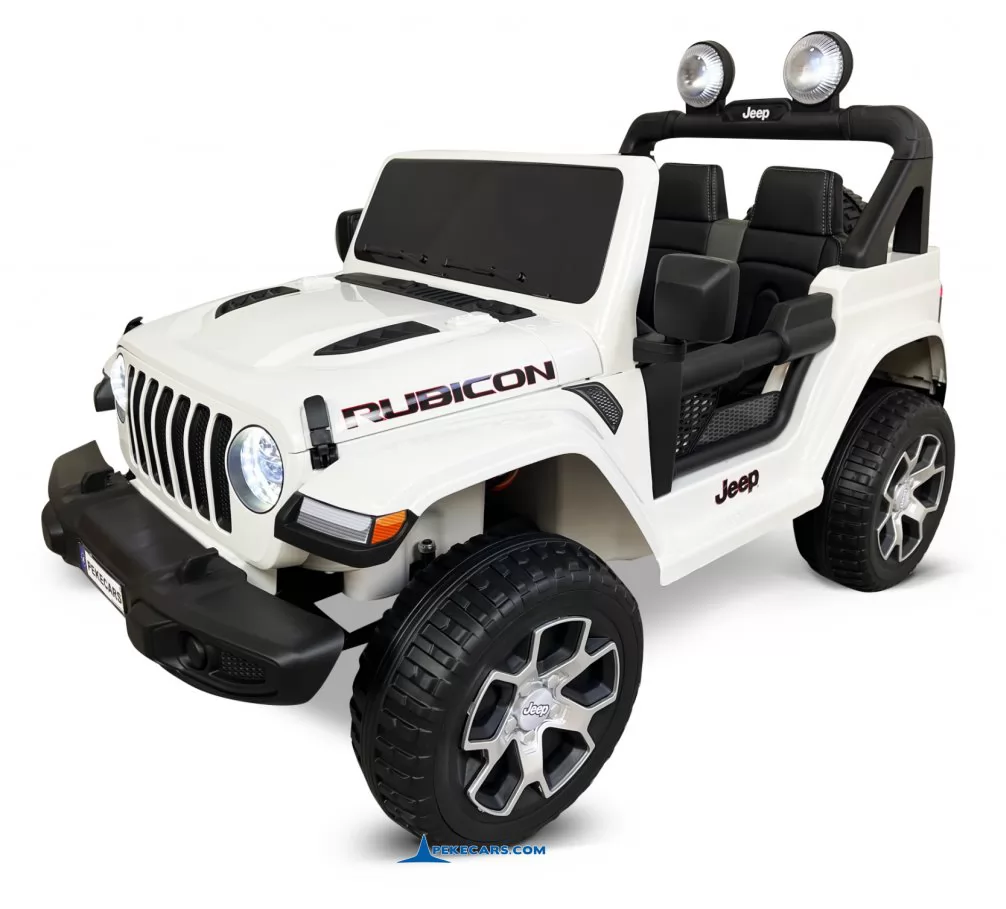 Jeep wrangler Rubicon 12V Blanco
