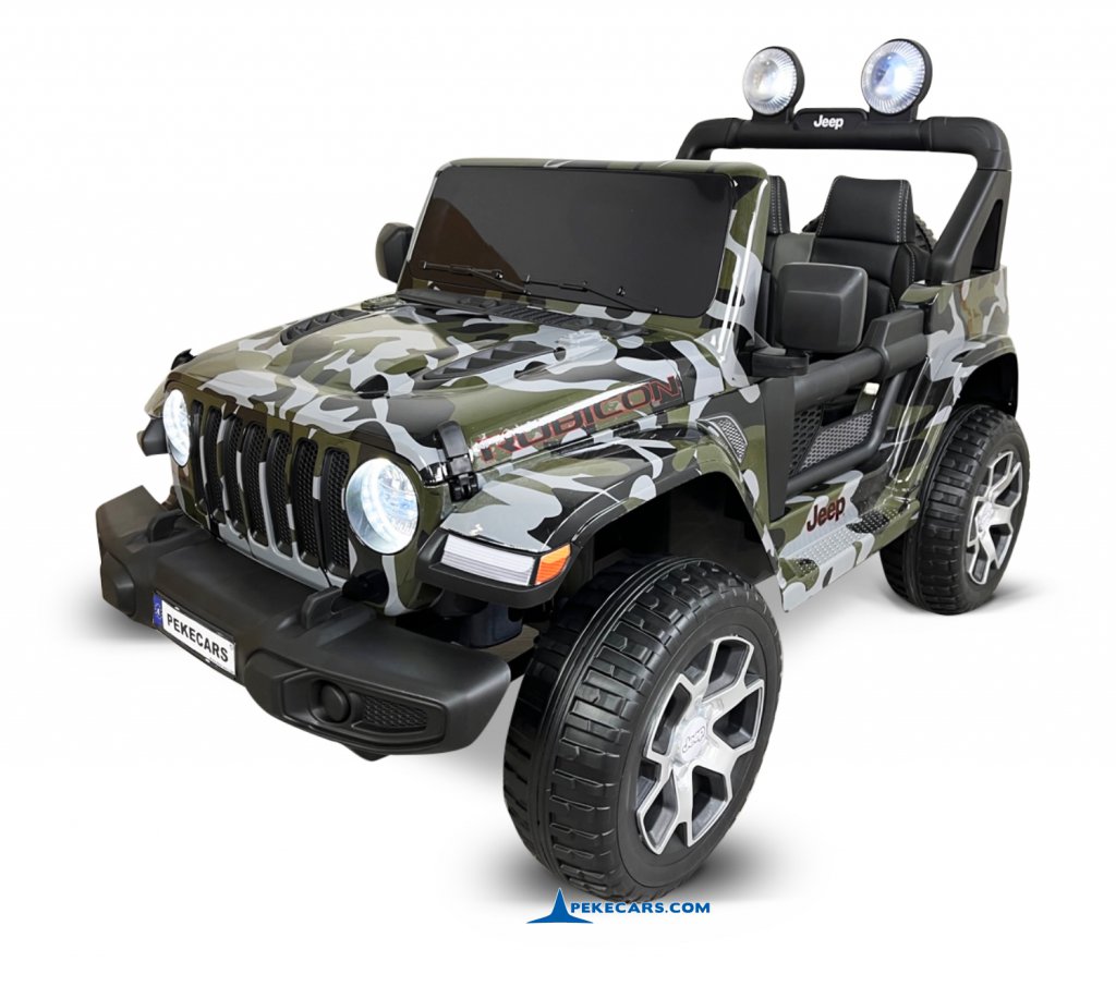 Jeep wrangler Rubicon 12V Verde Camuflaje