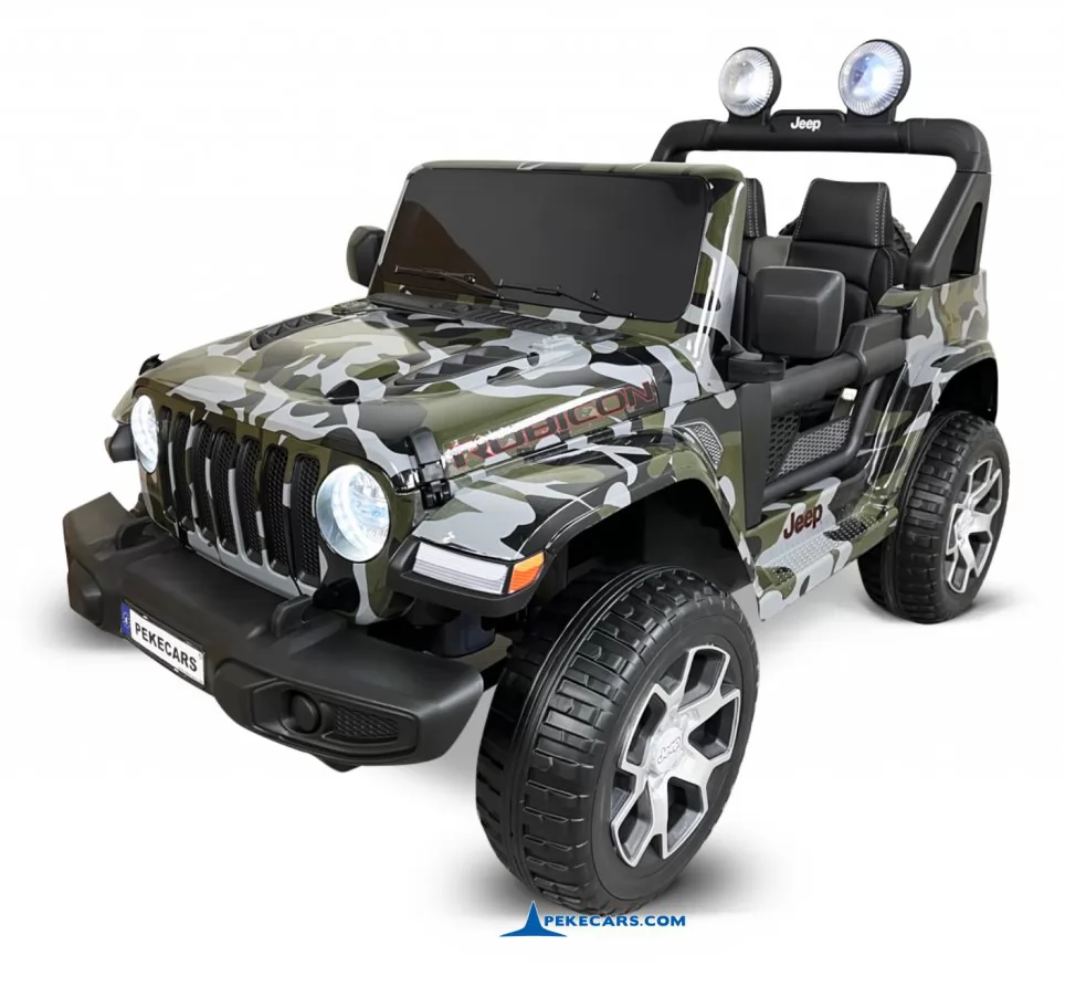 Jeep wrangler Rubicon 12V Verde Camuflaje