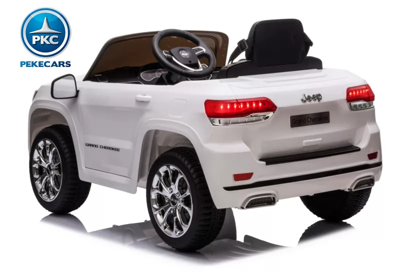 JEEP Grand Cherokee 12V blanco 3/4 trasera