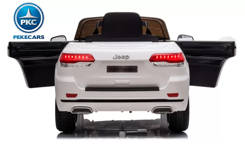 JEEP Grand Cherokee 12V blanco trasera puertas abiertas