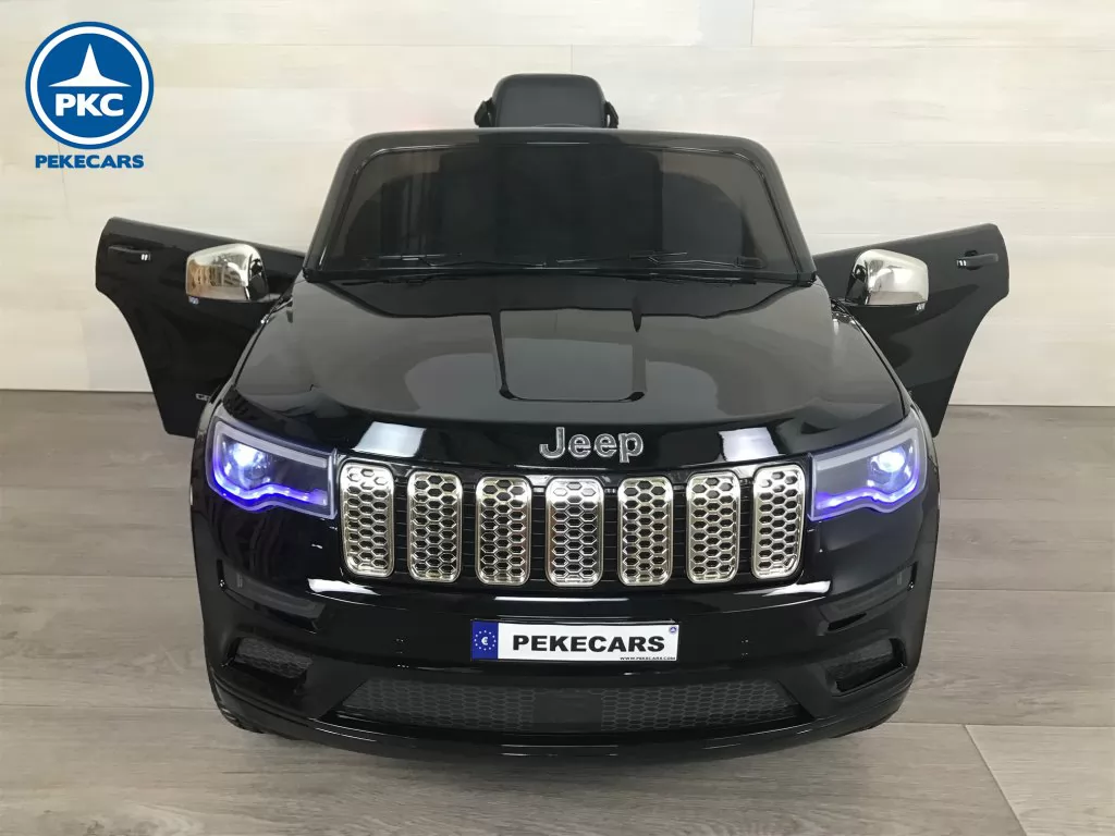 JEEP Grand Cherokee 12V negro vista  frontal apertura de puertas