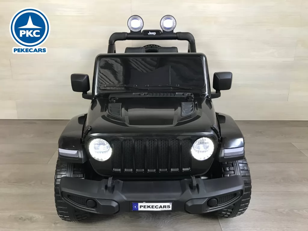 Jeep wrangler Rubicon 12V Negro vista frontal