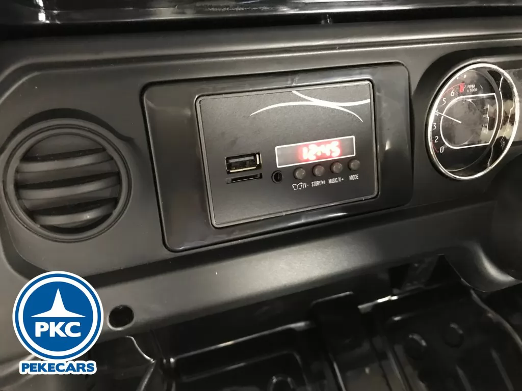 Jeep wrangler Rubicon 12V Negro vista display