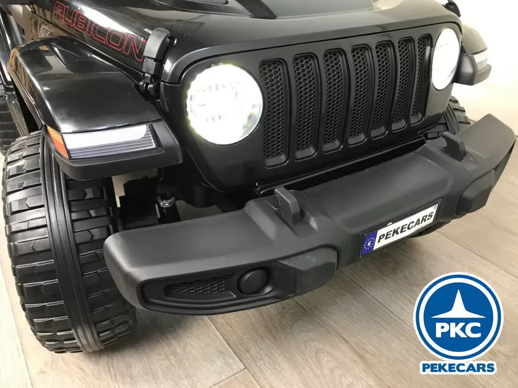 Jeep wrangler Rubicon 12V Negro vista faros delatneros