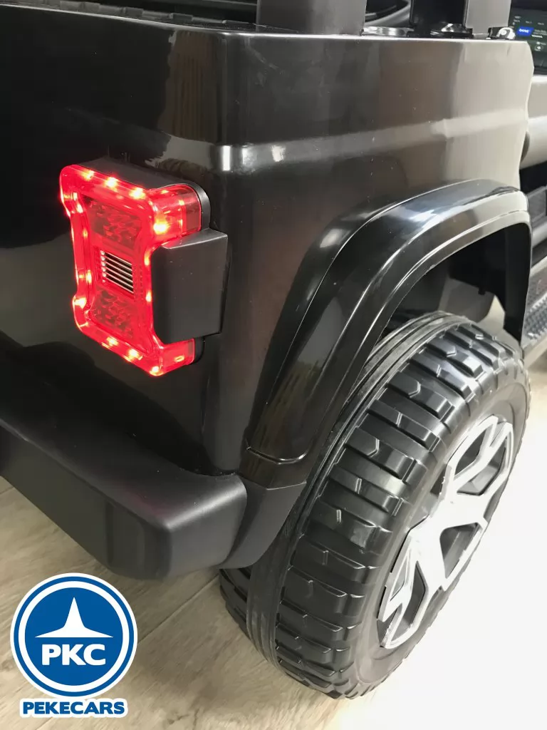 Jeep wrangler Rubicon 12V Negro vista faros traseros