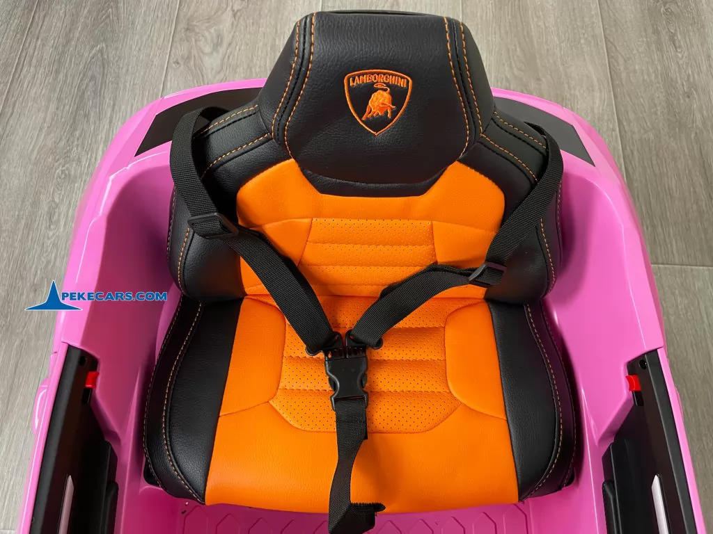 coche electrico niños lamborghini 12v urus rosa asientos