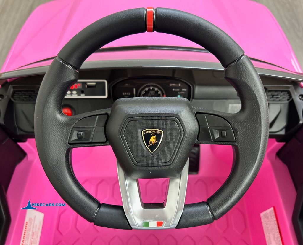 Lamborghini Urus rosa 12v coche electrico ninos