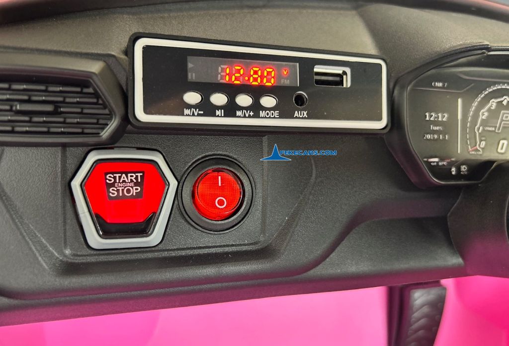Lamborghini Urus rosa 12v coche electrico ninos