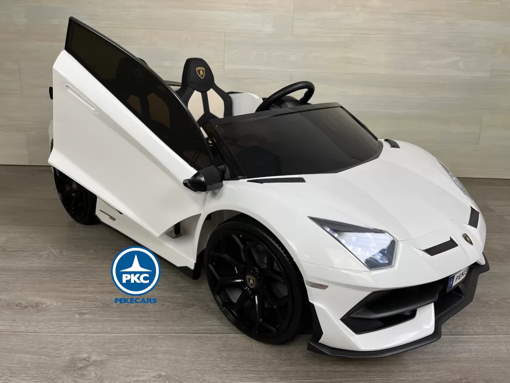 Lamborghini aventador 24v blanco apertura lambo