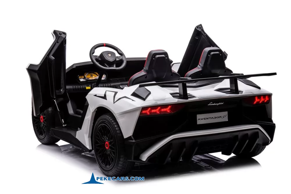 coches electricos para niños lamborghini aventador sv 24v blanco