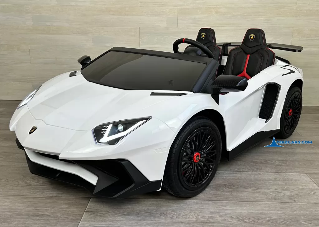 coches teledirigidos lamborghini aventador sv 24v blanco