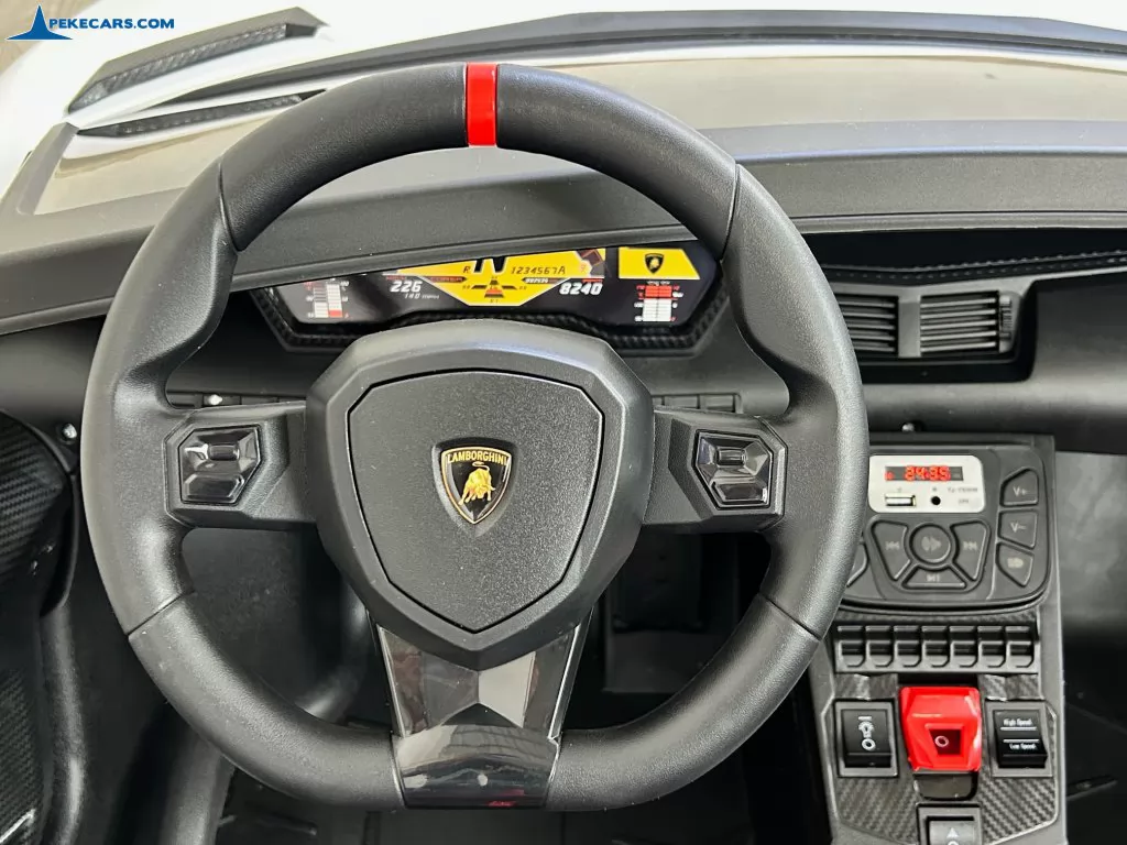 coches teledirigidos lamborghini aventador sv 24v blanco