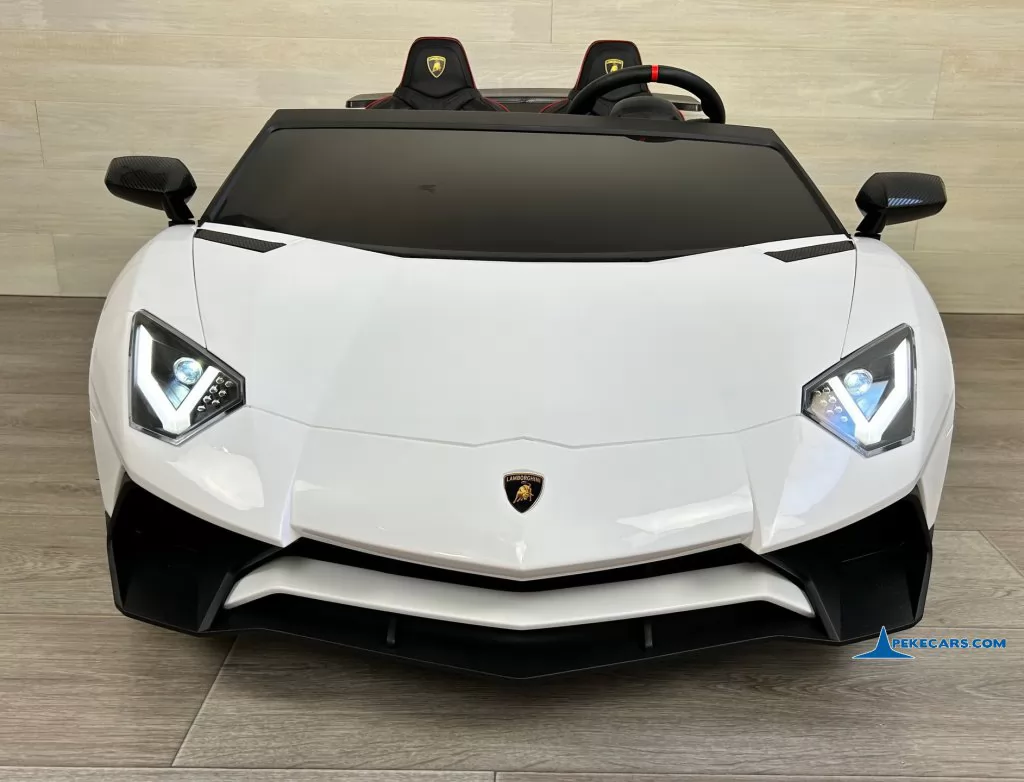 coches teledirigidos lamborghini aventador sv 24v blanco