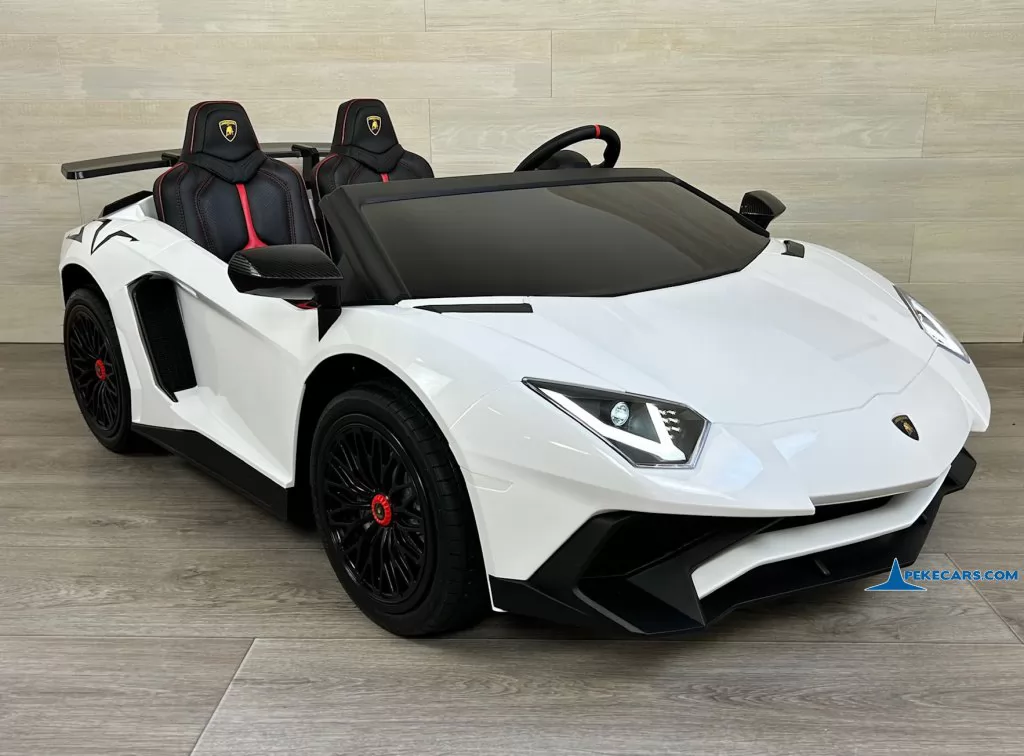 coches teledirigidos lamborghini aventador sv 24v blanco