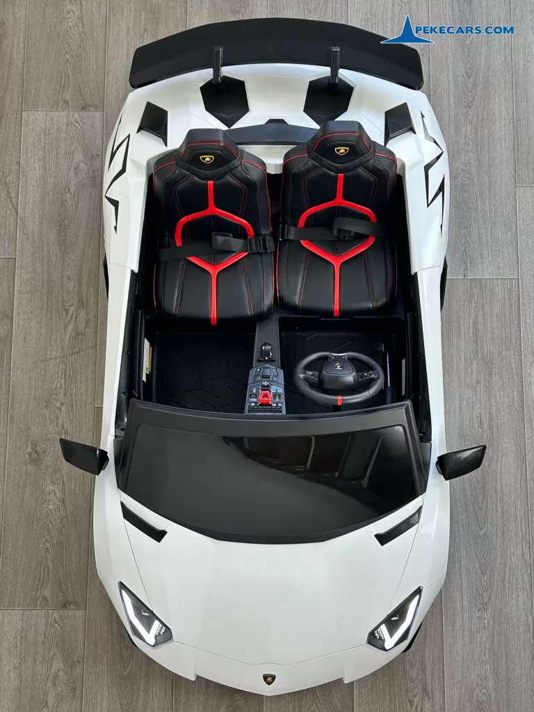 coches teledirigidos lamborghini aventador sv 24v blanco
