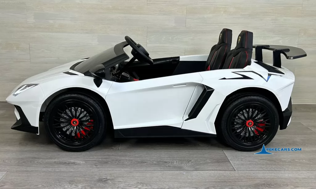 coches teledirigidos lamborghini aventador sv 24v blanco