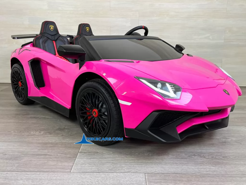 lamborghini aventador sv 24v rosa coches teledirigidos vista derecha