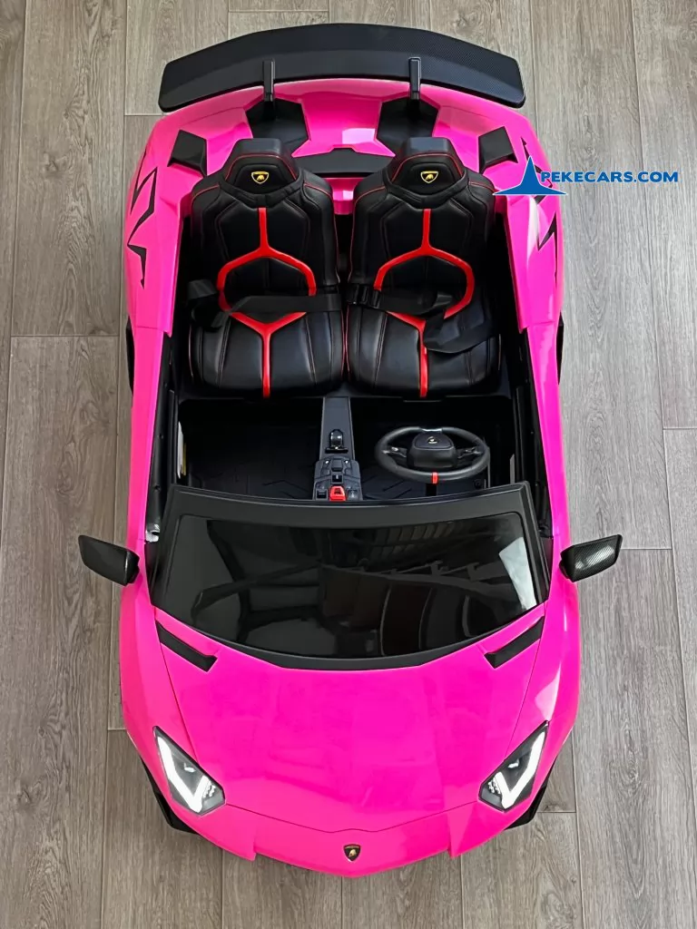 coches teledirigidos lamborghini aventador sv 24v rosa vista arriba