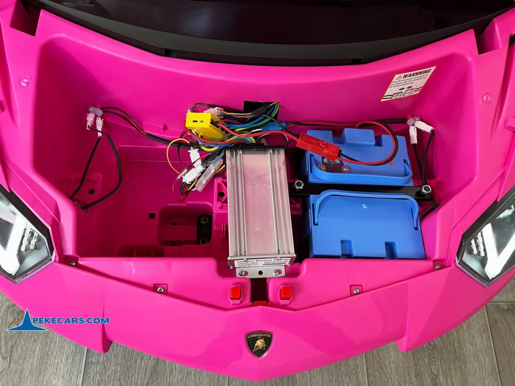 coches teledirigidos lamborghini aventador sv 24v rosa baterias