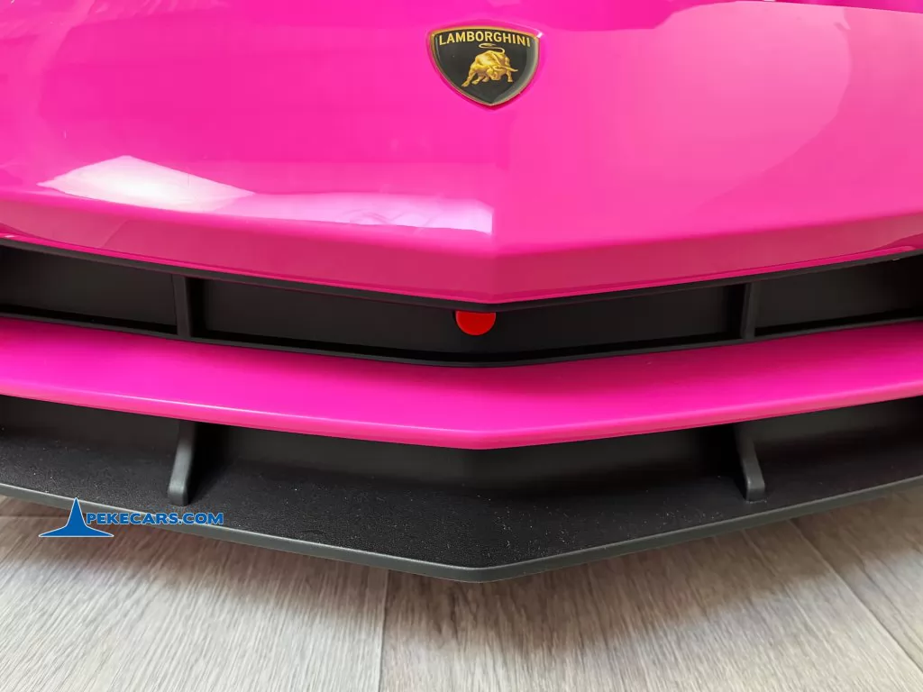 coches teledirigidos lamborghini aventador sv 24v rosa frontal guardabarros