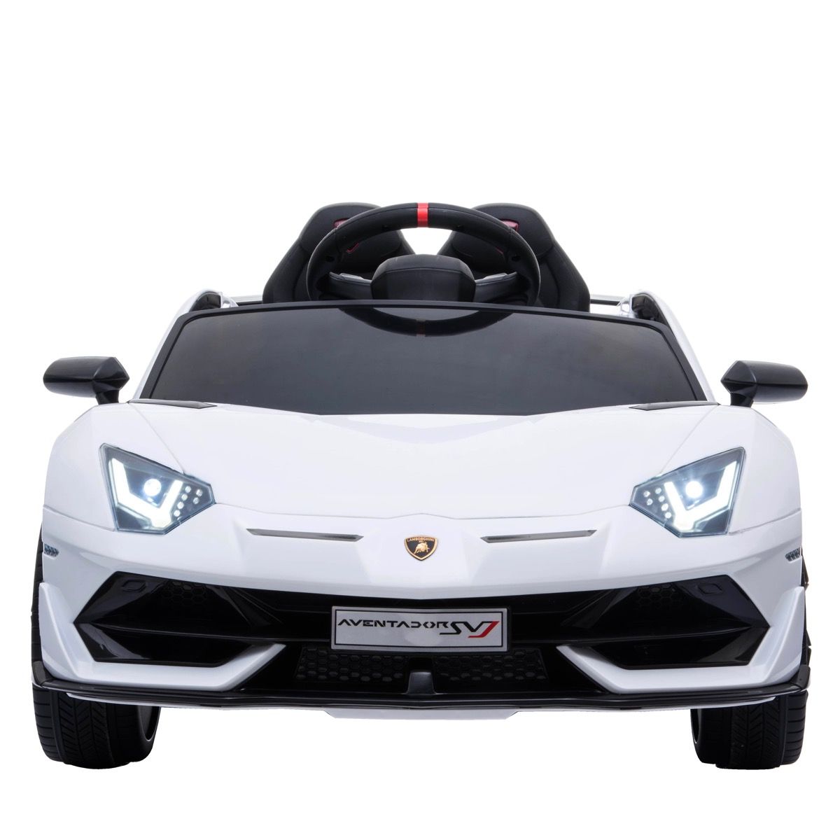 Coche Eléctrico para niños Lamborghini Aventador SVJ 12V Blanco Pintado