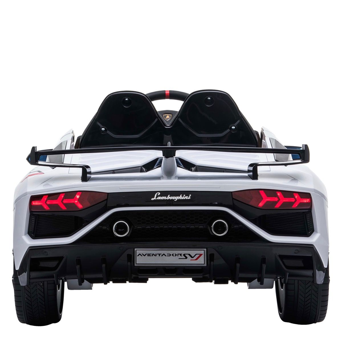 Coche Eléctrico para niños Lamborghini Aventador SVJ 12V Blanco Pintado