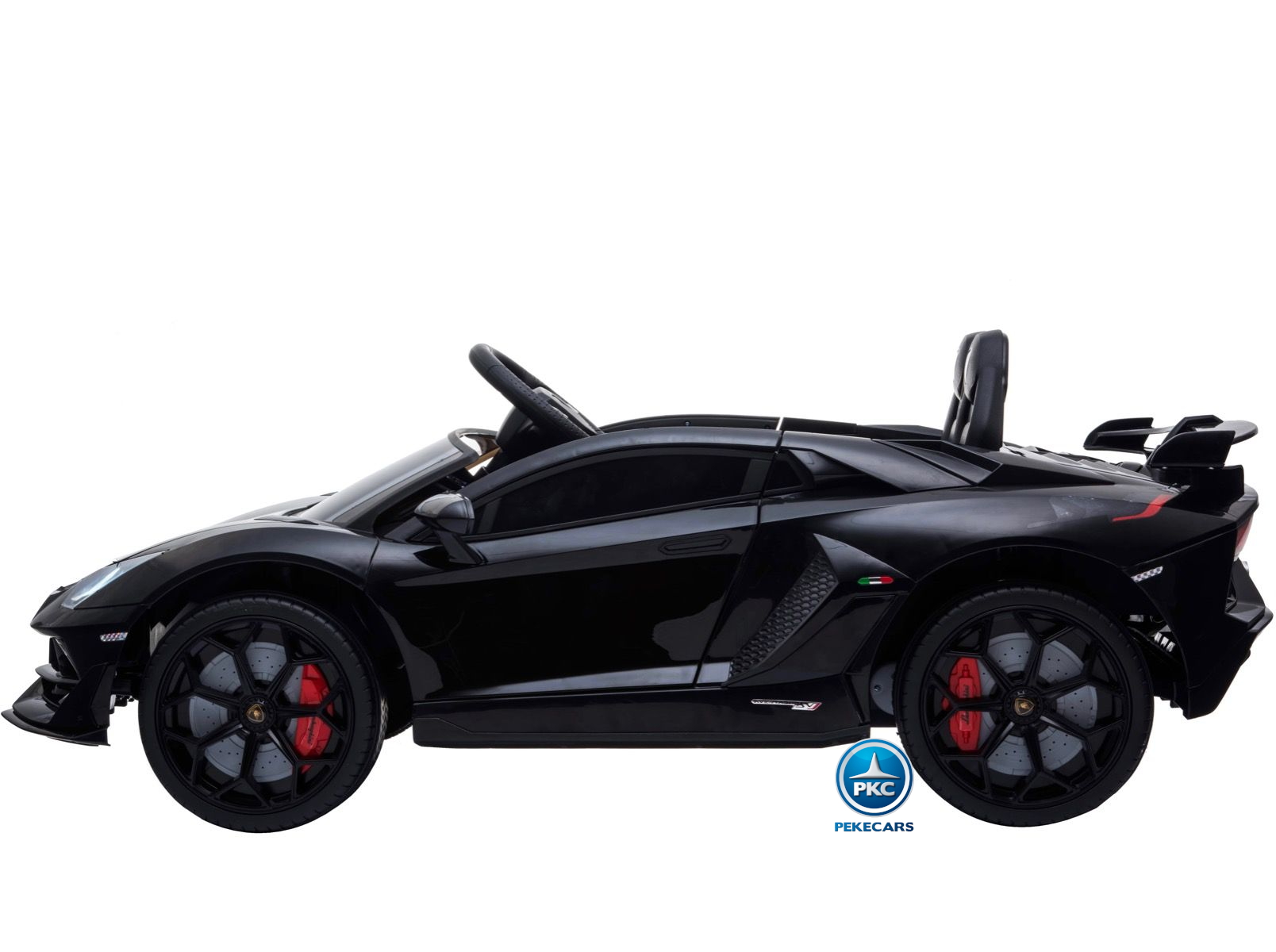 Coche Eléctrico para niños Lamborghini Aventador SVJ 12V Negro Pintado