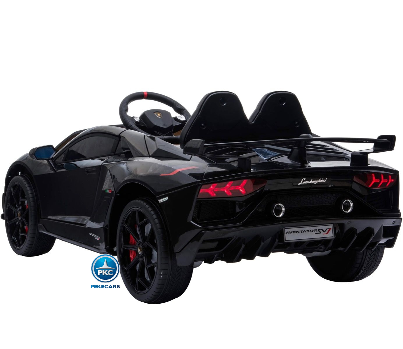 Coche Eléctrico para niños Lamborghini Aventador SVJ 12V Negro Pintado