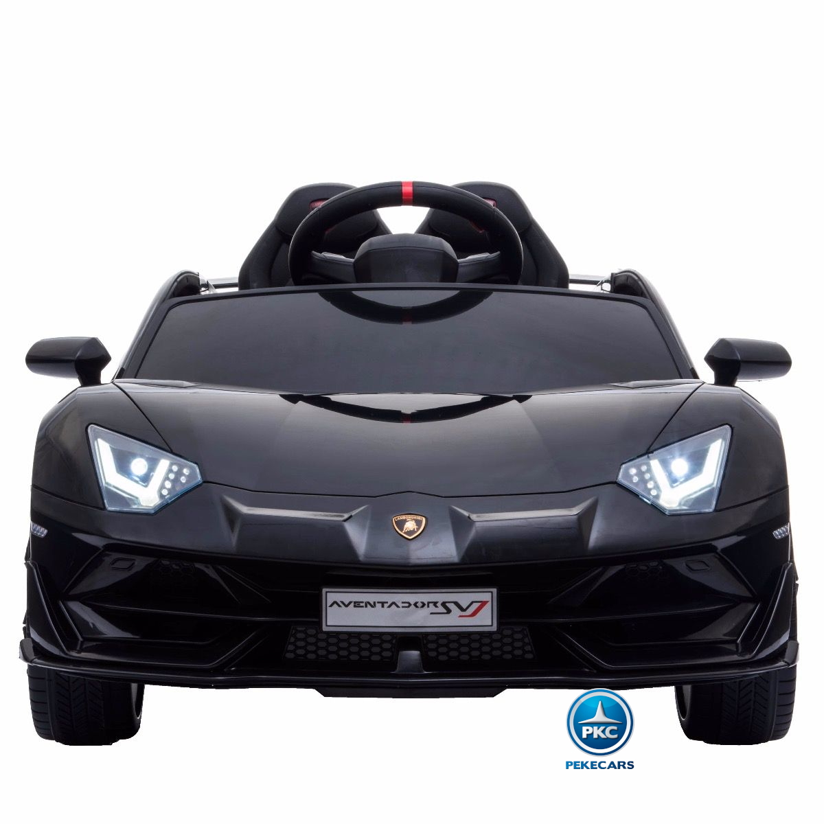 Coche Eléctrico para niños Lamborghini Aventador SVJ 12V Negro Pintado