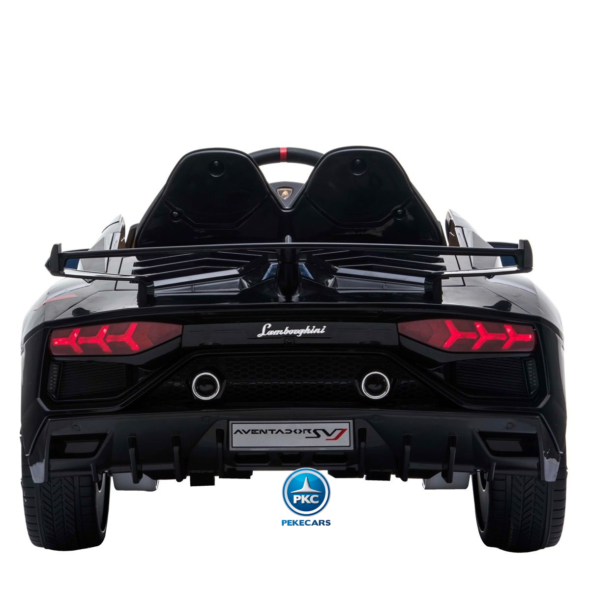 Coche Eléctrico para niños Lamborghini Aventador SVJ 12V Negro Pintado