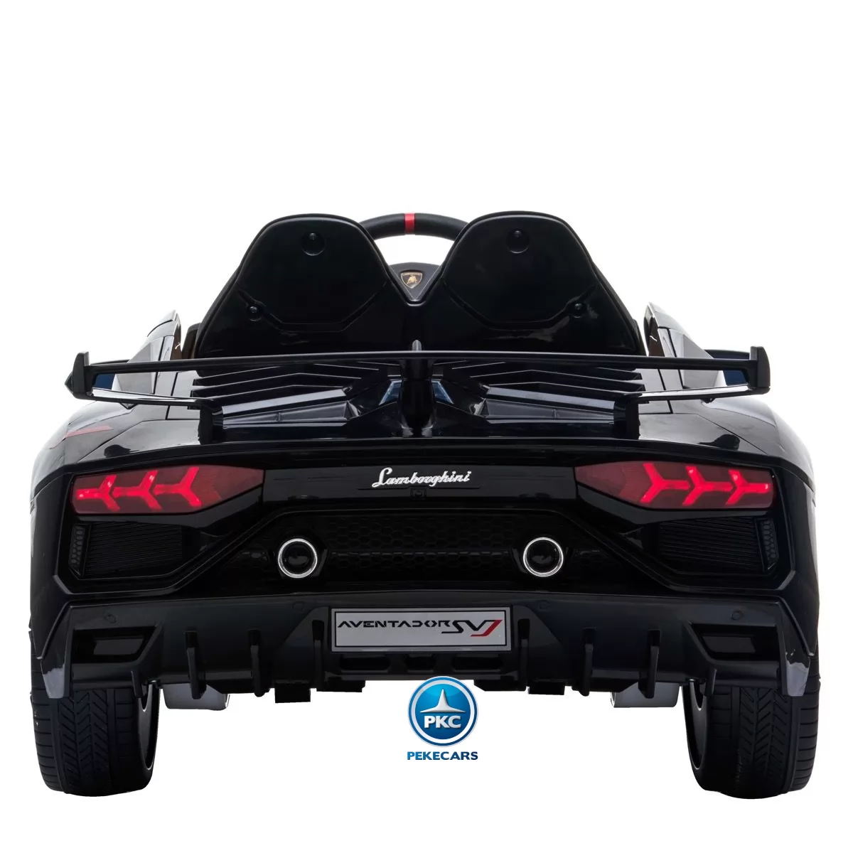 Coche Eléctrico para niños Lamborghini Aventador SVJ 12V Negro Pintado