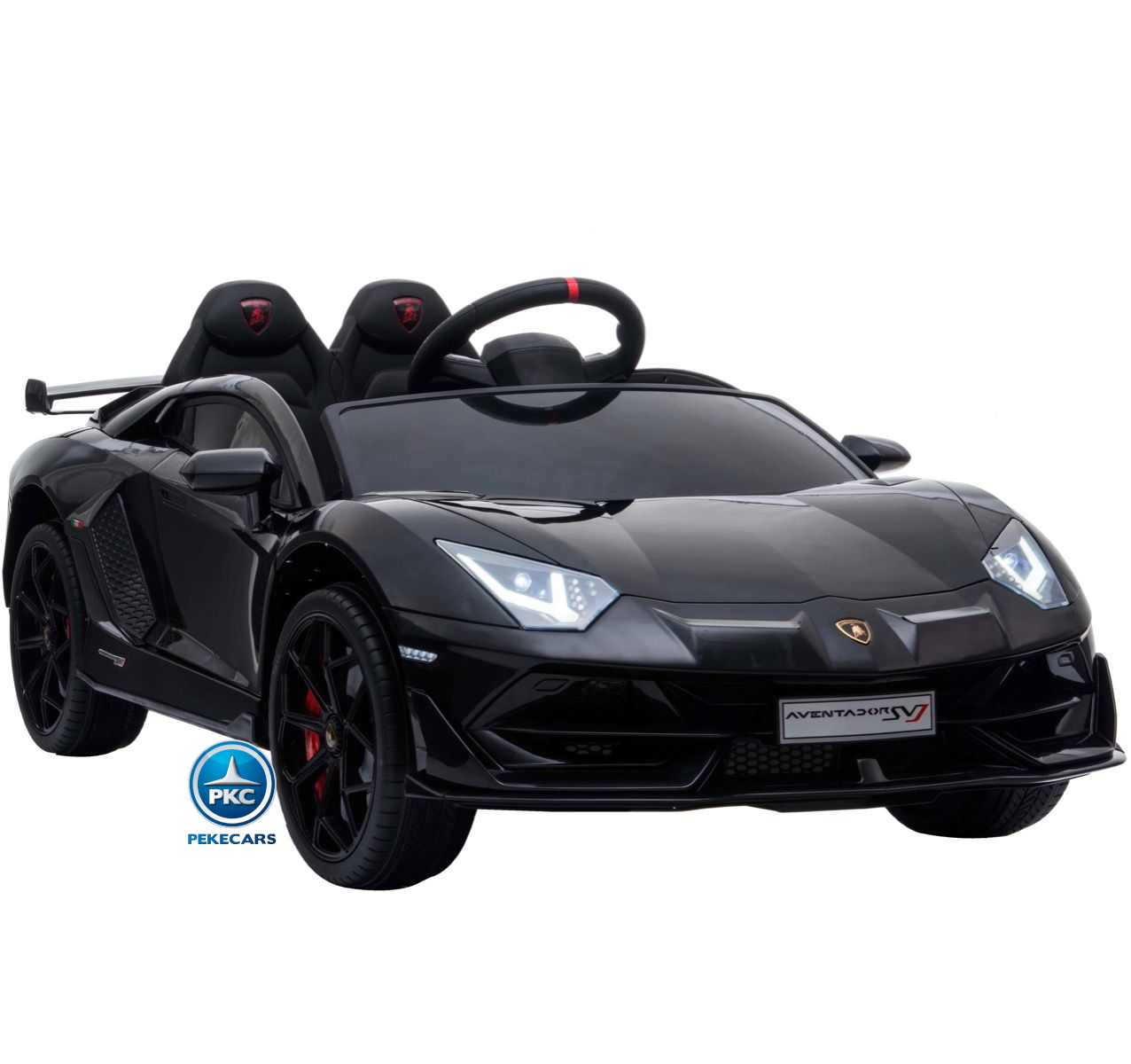 Coche Eléctrico para niños Lamborghini Aventador SVJ 12V Negro Pintado