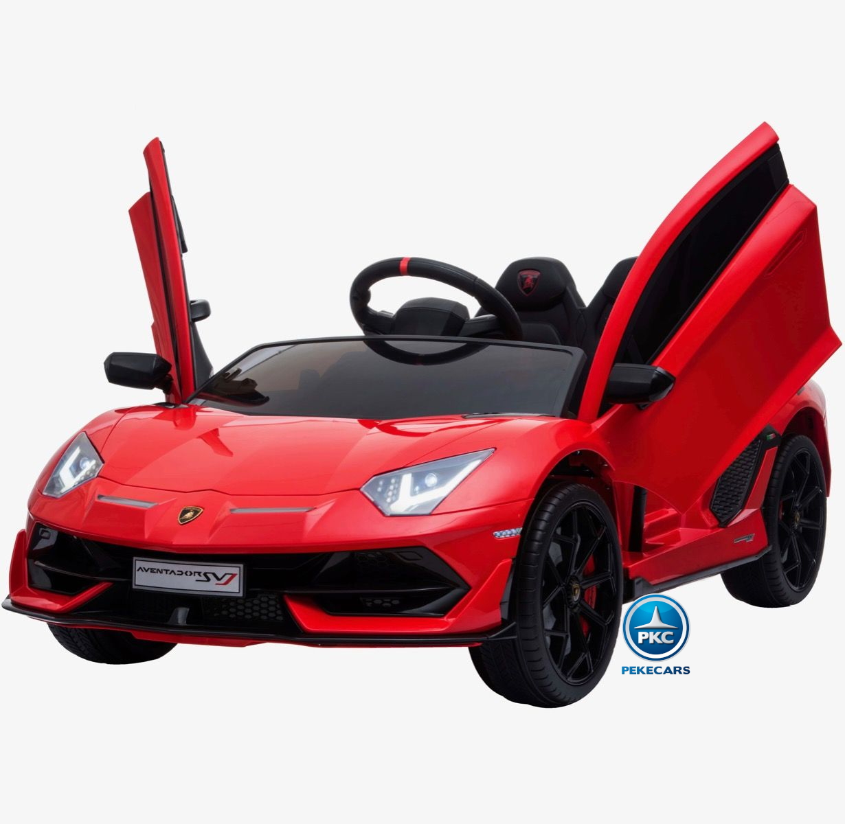 Coche Eléctrico para niños Lamborghini Aventador SVJ 12V Rojo Pintado