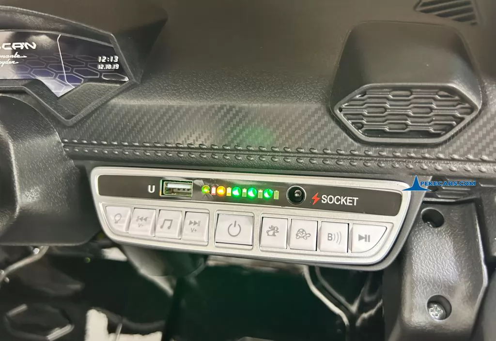 Lamborghini huracan negro 12v mp3 musica