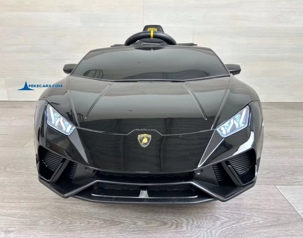 Lamborghini huracan negro 12v vista frontal