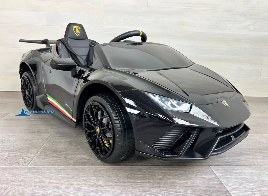 Lamborghini huracan negro 12v frontal izquierda