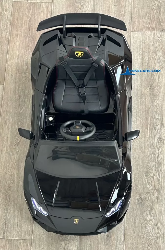 Lamborghini huracan negro 12v vista arriba