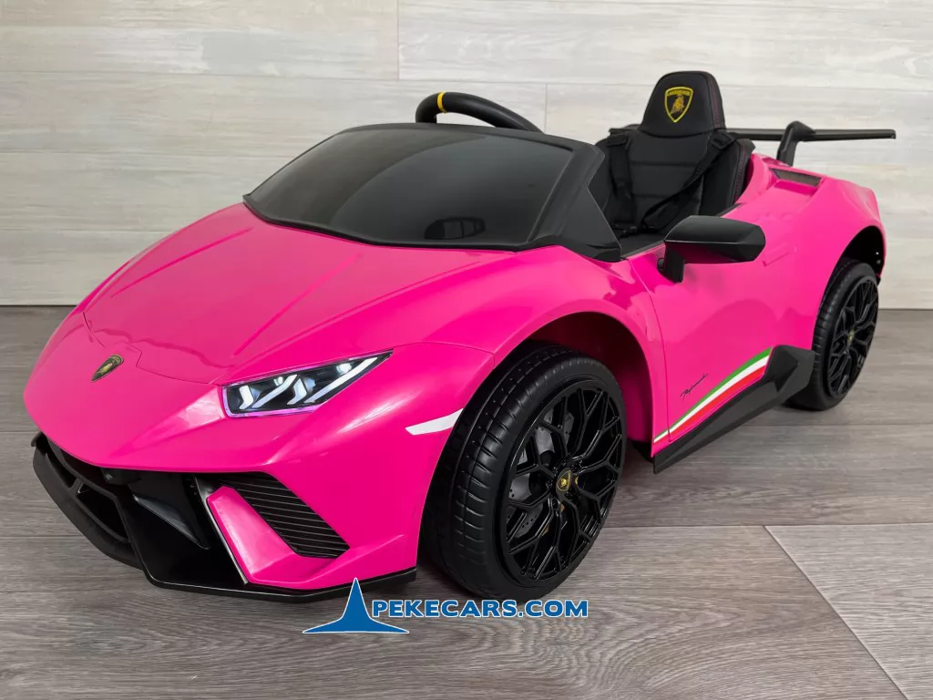 Coche electrico para niños Lamborghini huracan rosa