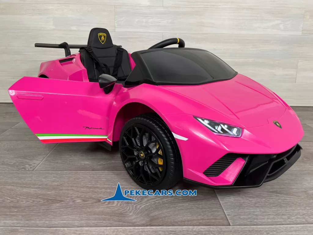 Coche electrico para niños Lamborghini huracan rosa