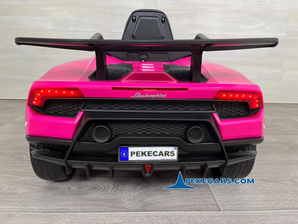 Coche electrico para niños Lamborghini huracan rosa