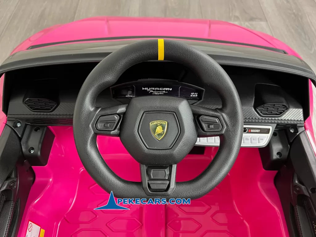Coche electrico para niños Lamborghini huracan rosa