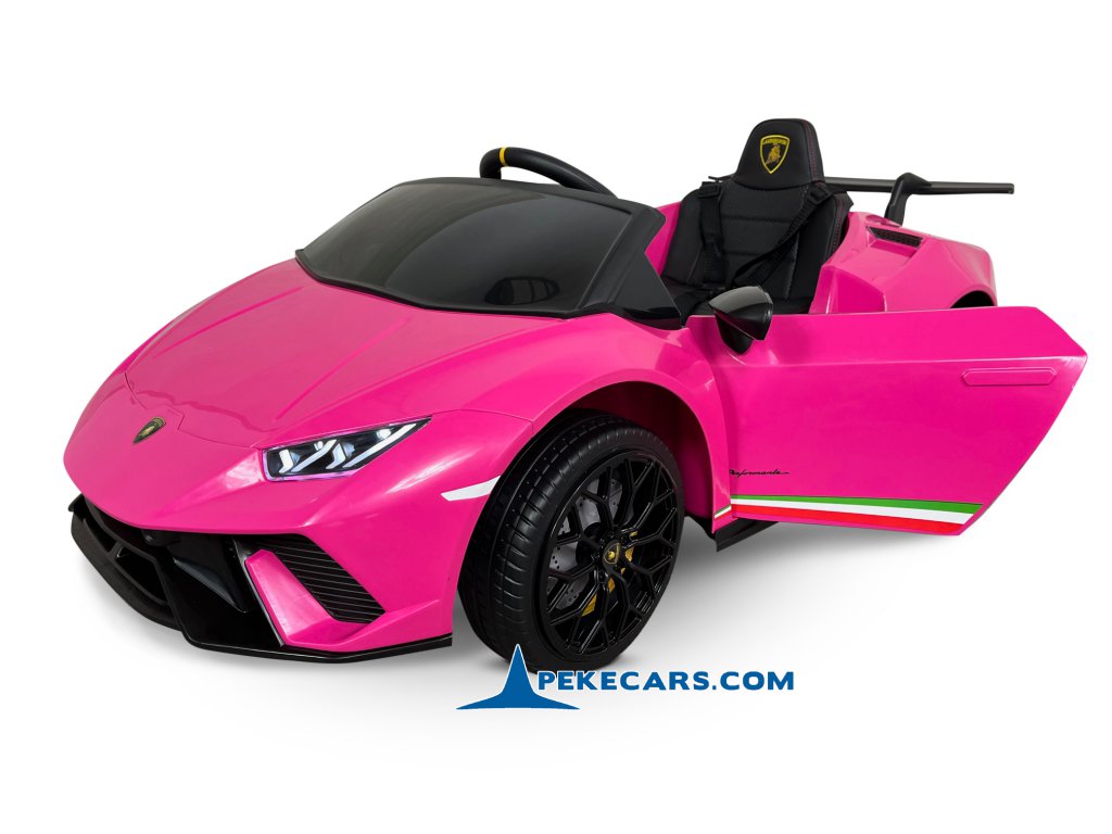 Coche electrico para niños Lamborghini huracan rosa