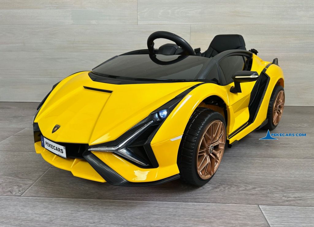 Lamborghini Sian 12V 2.4G Amarillo perspectiva