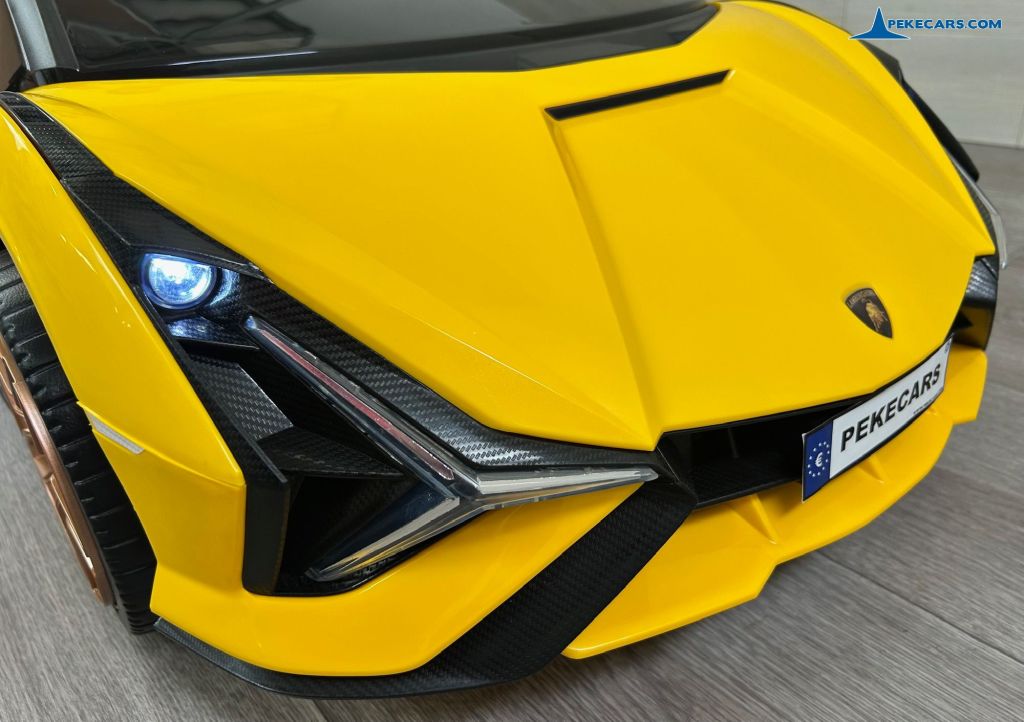 Lamborghini Sian 12V 2.4G Amarillo faros