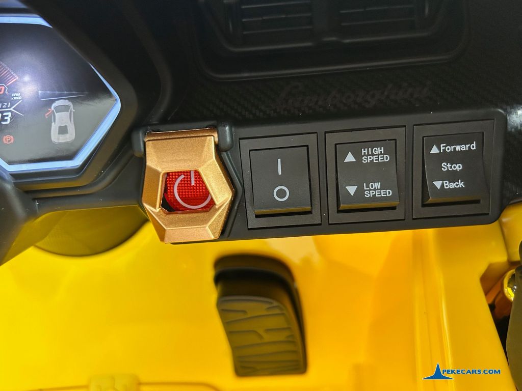 Lamborghini Sian 12V 2.4G Amarillo salpicadero