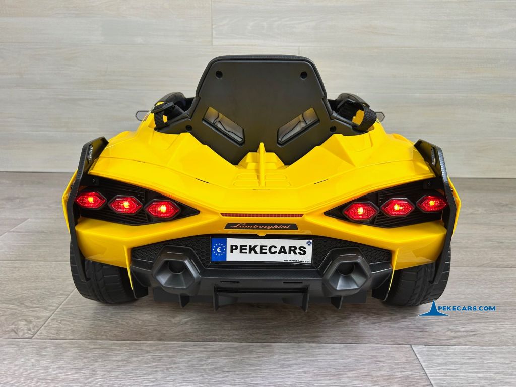 Lamborghini Sian 12V 2.4G Amarillo parte trasera