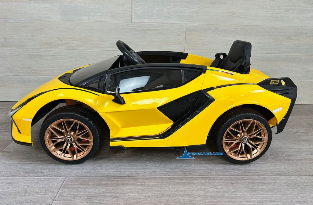 Lamborghini Sian 12V 2.4G Amarillo lateral