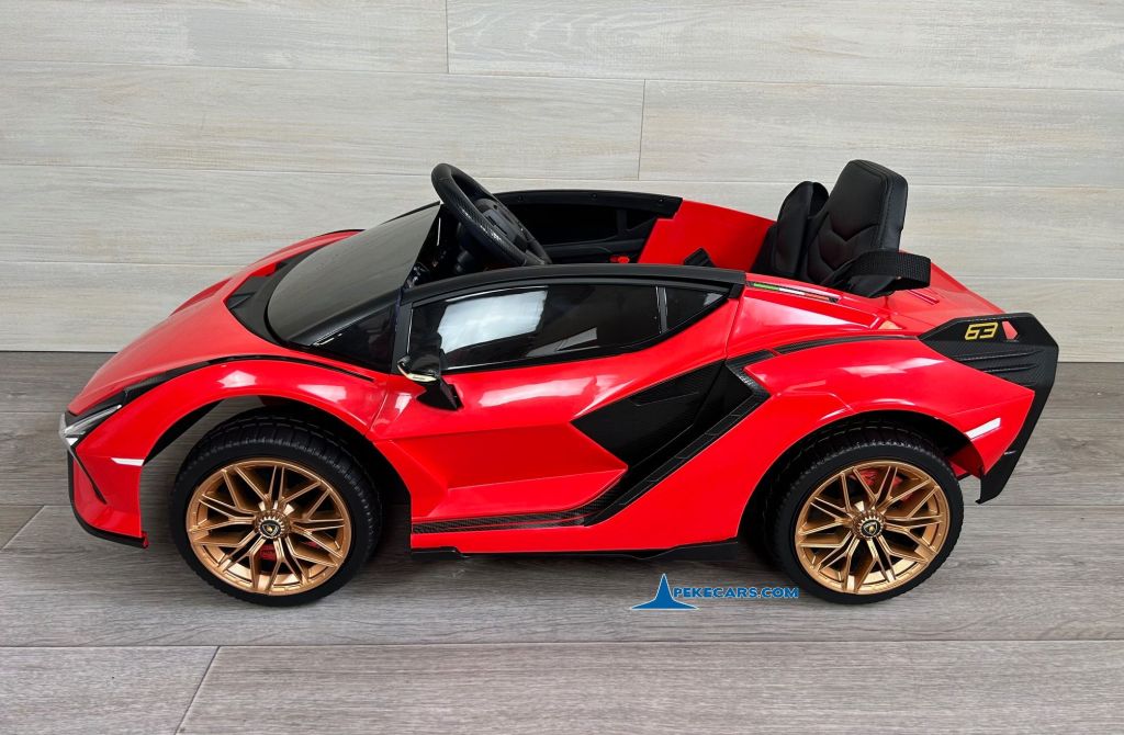 Lamborghini Sian 12V 2.4G Rojo lateral